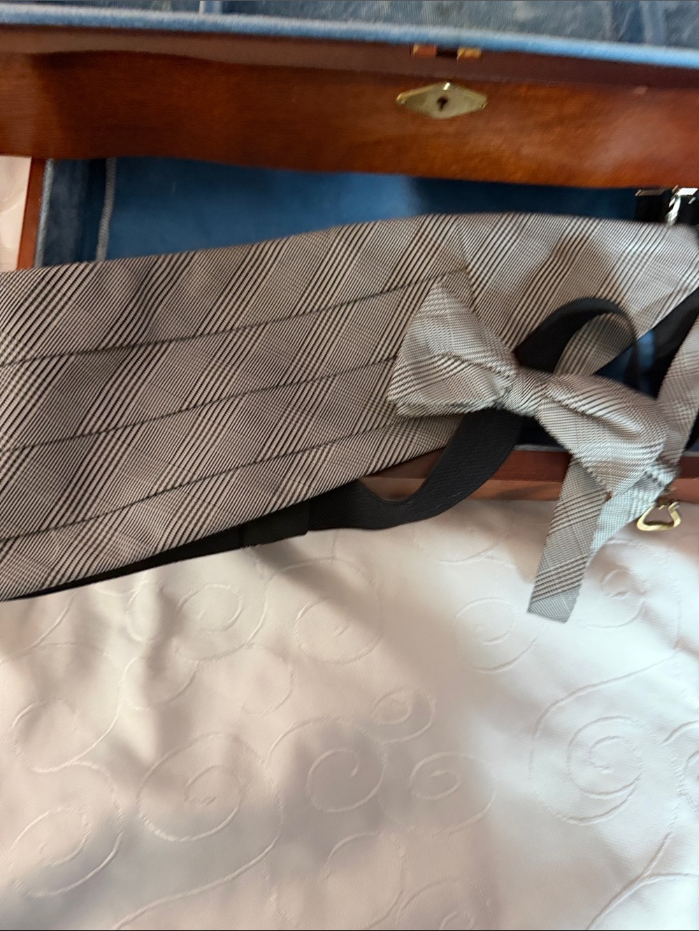 NWOT Silk Cummerbund and Bow Tie